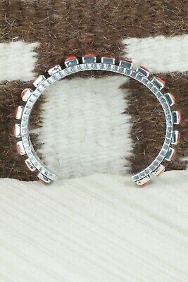 Spiny Oyster & Sterling Silver Bracelet - Ernest Rangel