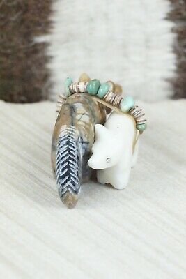 Wolf Zuni Fetish Carving - Daisy Natewa