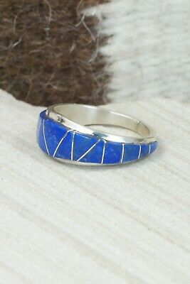 Lapis and Sterling Silver Ring - Susanna Kallestewa - Size 9