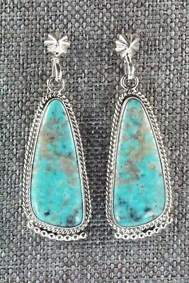 Turquoise & Sterling Silver Earrings - Verley Betone