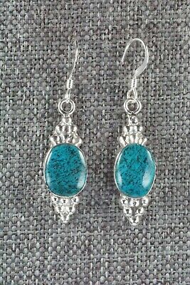Turquoise & Sterling Silver Earrings - Judy Largo