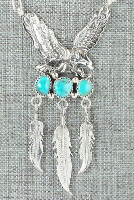 Turquoise & Sterling Silver Necklace - Henry Attakai