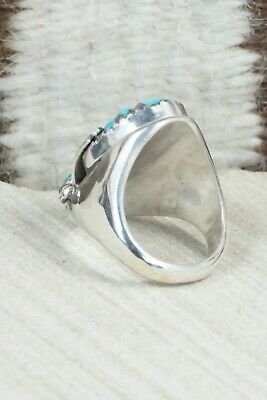 Turquoise & Sterling Silver Ring - Lyolita Tsattie - Size 6