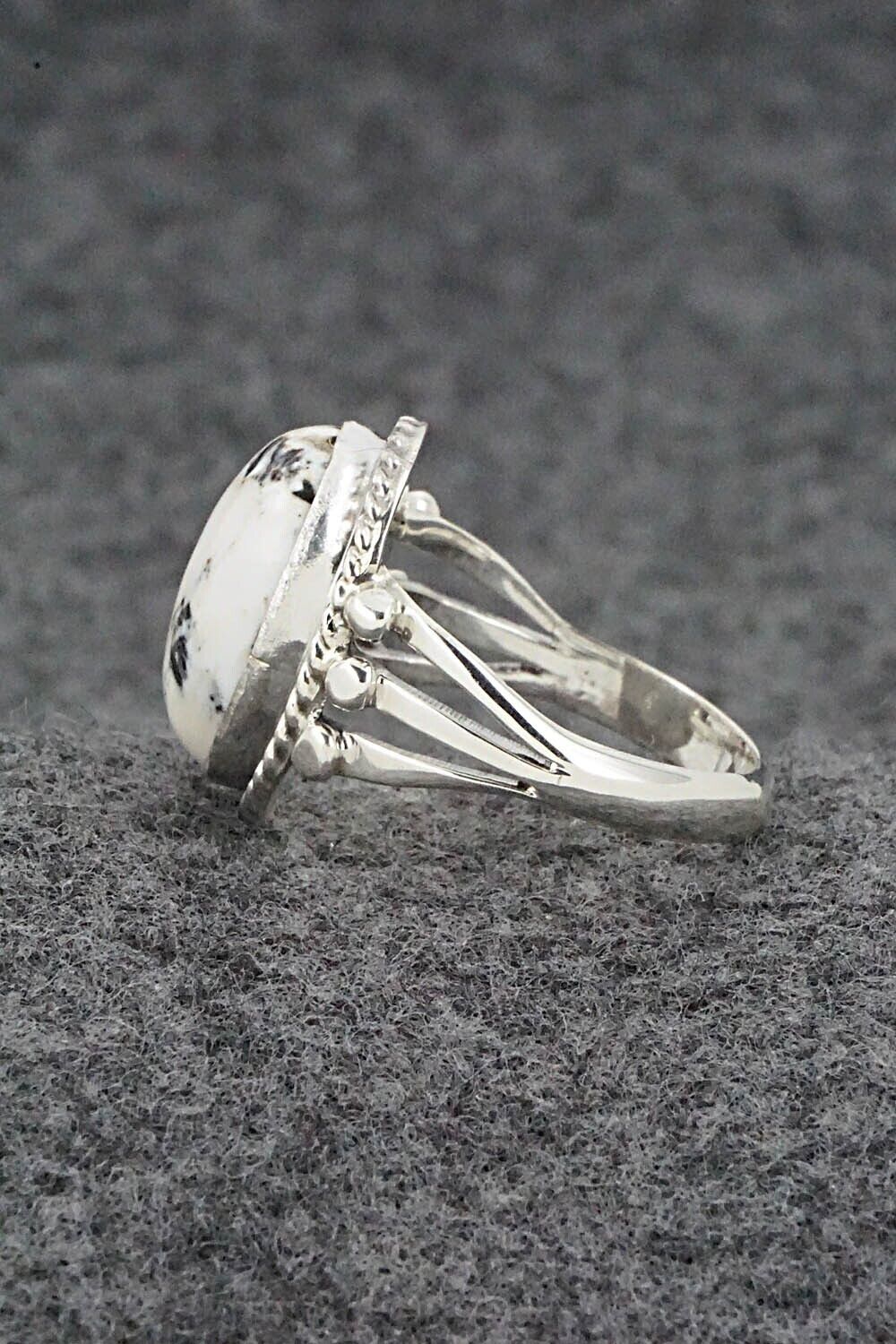 White Buffalo & Sterling Silver Ring - Grace Kenneth - Size 8