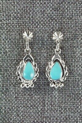 Turquoise & Sterling Silver Earrings - Genevieve Francisco