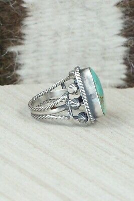 Turquoise & Sterling Silver Ring - Samuel Yellowhair - Size 6.5