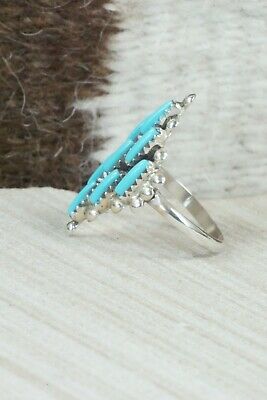 Turquoise & Sterling Silver Ring - Pete Shorty - Size 7.75
