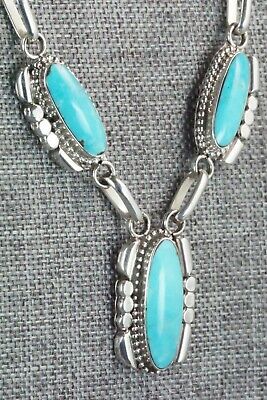 Turquoise & Sterling Silver Necklace - Annie Spencer