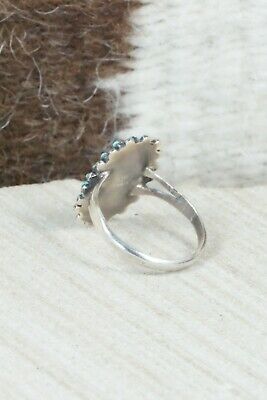 Turquoise & Sterling Silver Ring - Noretta Brown - Size 5.75