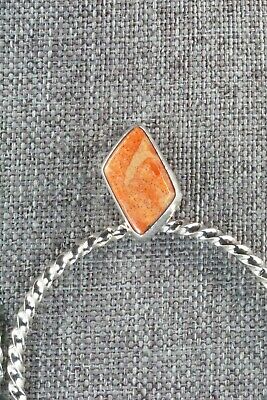 Coral & Sterling Silver Earrings - Annie Spencer