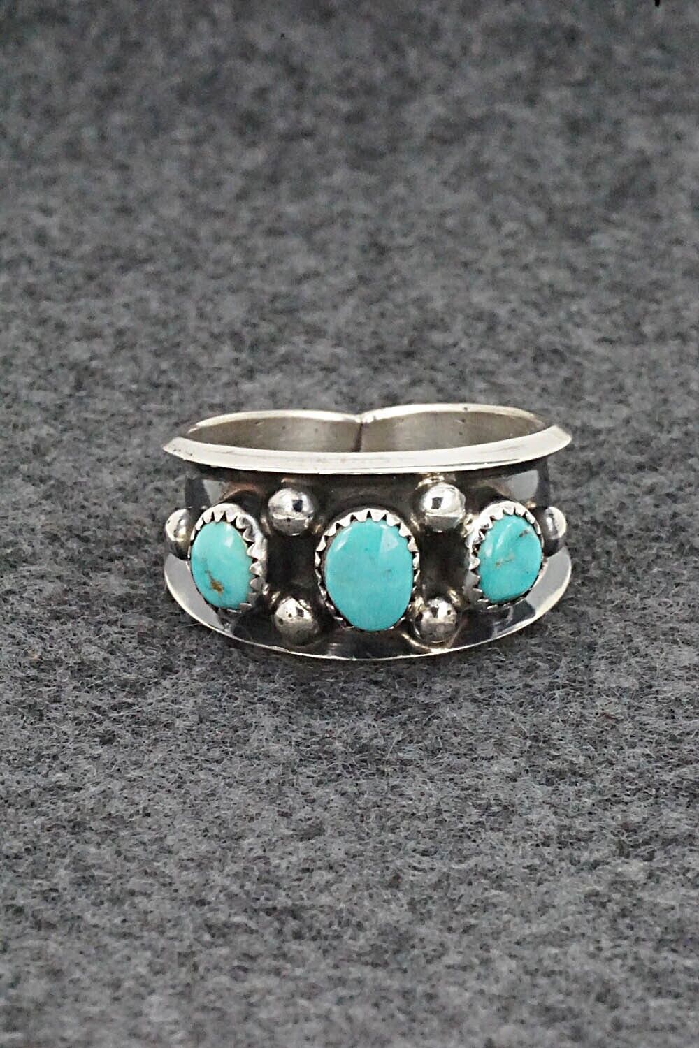 Turquoise & Sterling Silver Ring - Paul Largo - Size 10