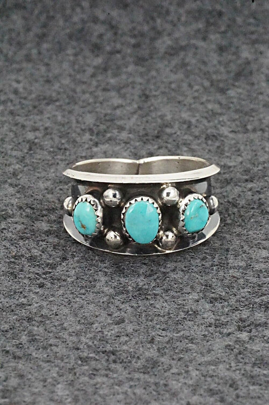 Turquoise & Sterling Silver Ring - Paul Largo - Size 10