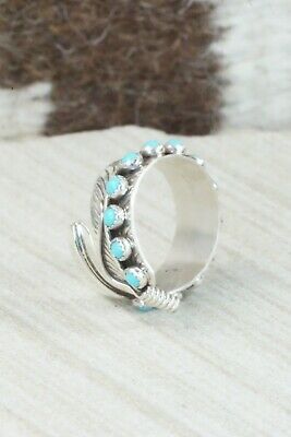 Turquoise & Sterling Silver Ring - Aaron Davis - Size 7