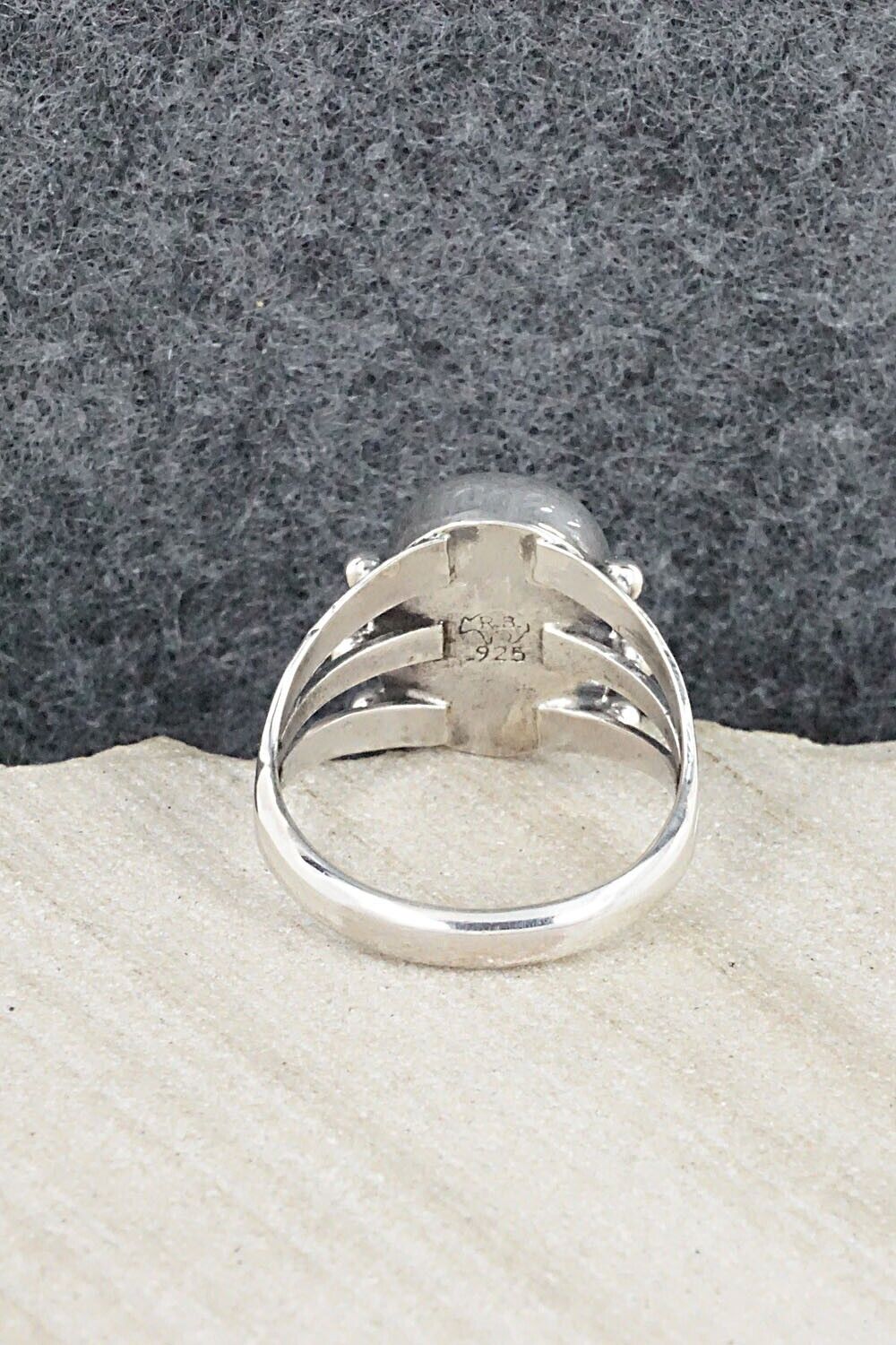 Opalite & Sterling Silver Ring - Tom Dinetso - Size 7