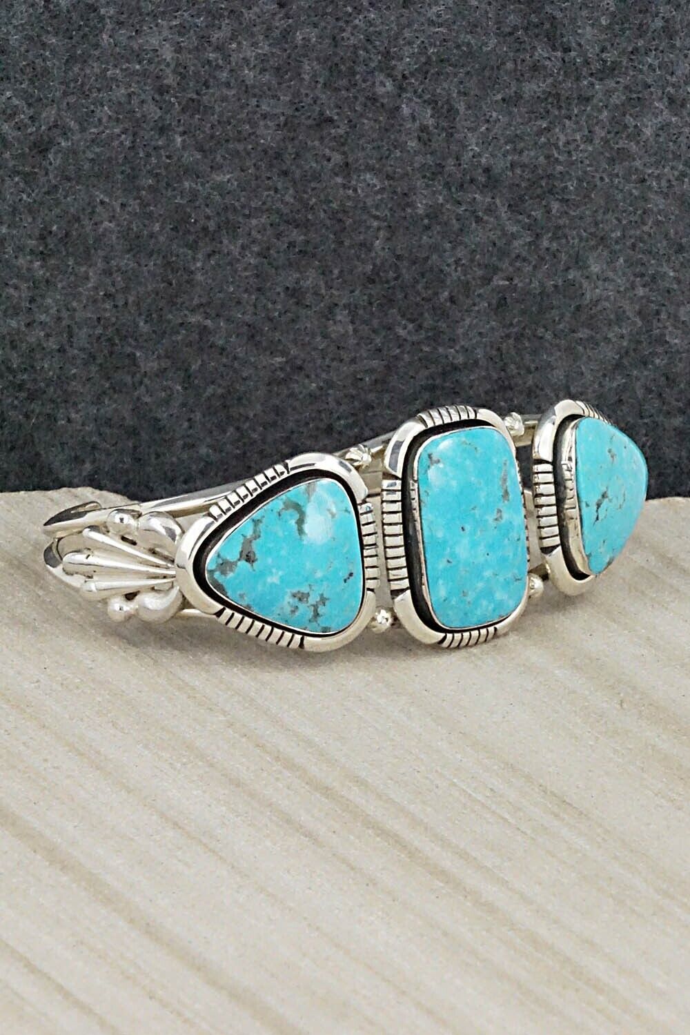 Turquoise and Sterling Silver Bracelet - Jimson Belin