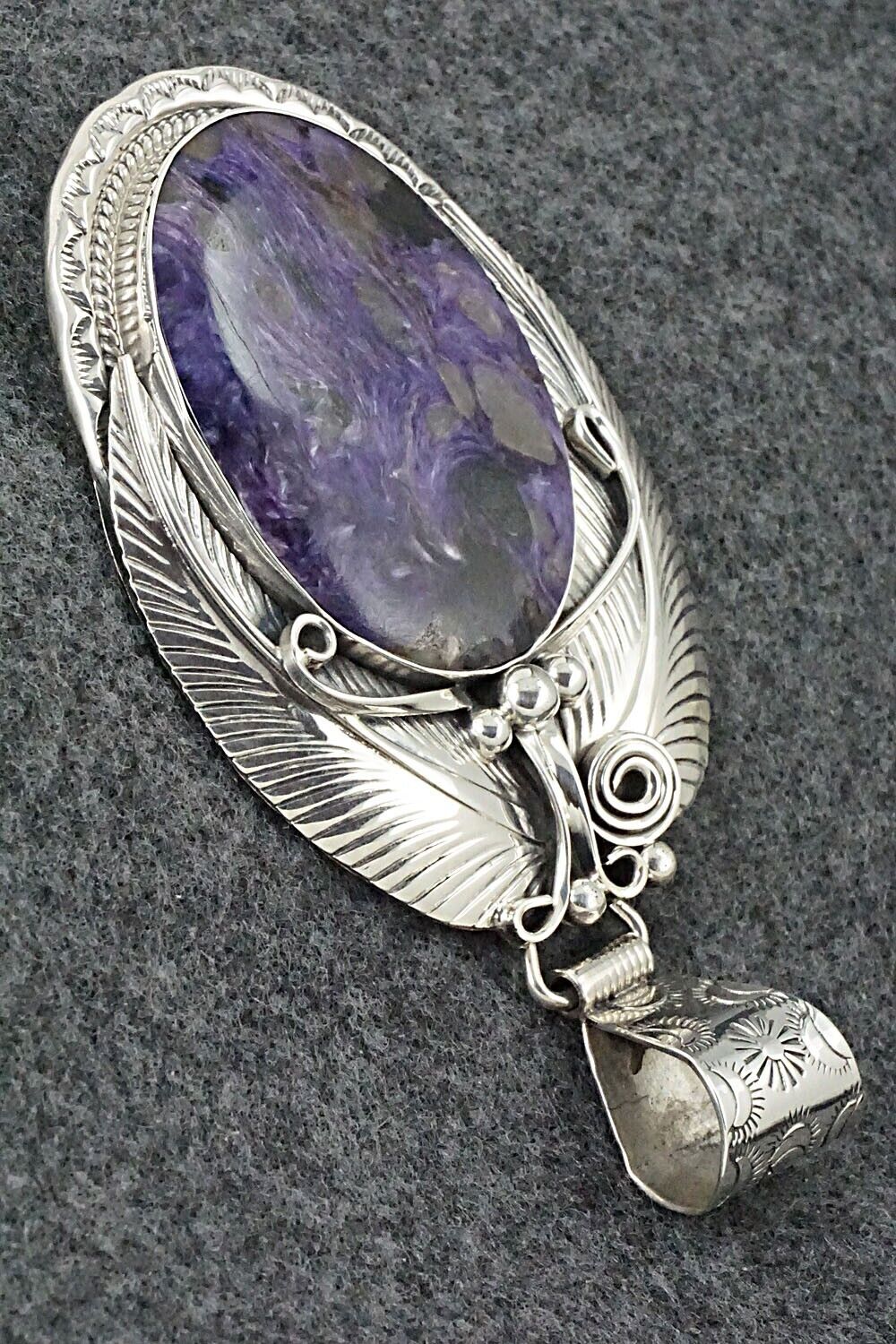 Charoite & Sterling Silver Pendant - Davey Morgan