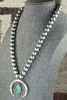 Turquoise & Sterling Silver Pearl Necklace - Jan Mariano - High Lonesome Trading