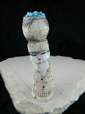 Corn Maiden Zuni Fetish Carving - Carl Etsate - High Lonesome Trading