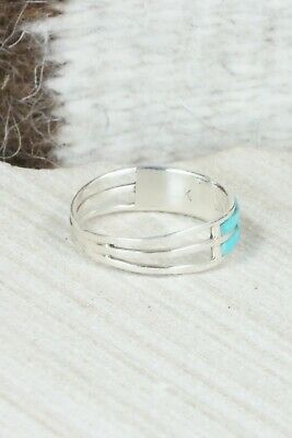 Turquoise & Sterling Silver Ring - Claresse Kylestewa - Size 9.75