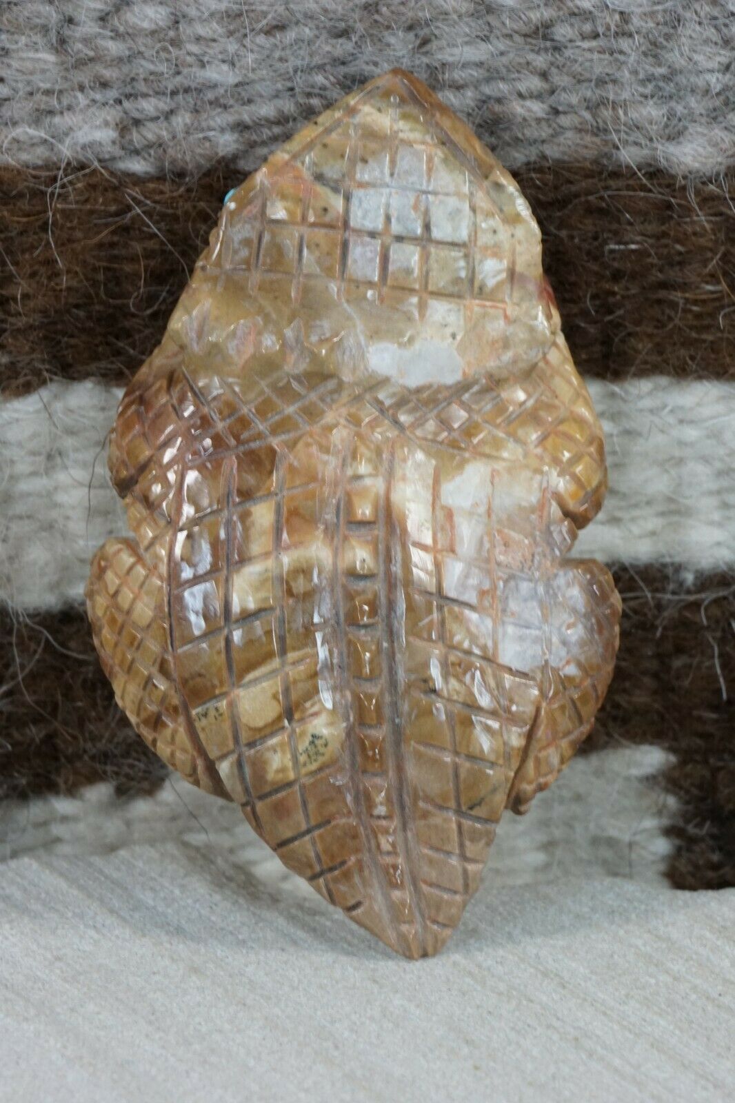 Horned Toad Zuni Fetish Carving - Jonas Hastito
