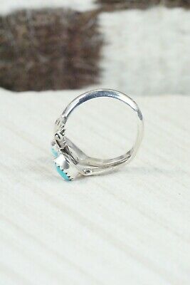 Turquoise and Sterling Silver Ring - Harris Largo - Size 6