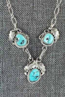Turquoise & Sterling Silver Necklace - Roberta Begay
