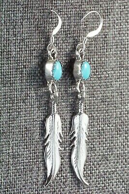 Turquoise and Sterling Silver Earrings - Sharon McCarthy