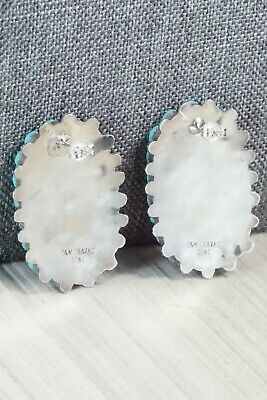 Turquoise & Sterling Silver Earrings - Merlinda Chavez