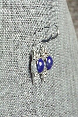 Lapis & Sterling Silver Earrings - Elaine Shirley