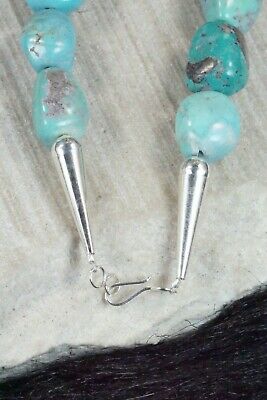 Turquoise & Sterling Silver Necklace - Navajo