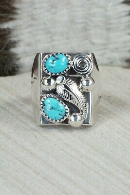 Turquoise & Sterling Silver Ring - Wilbur Myers - Size 9