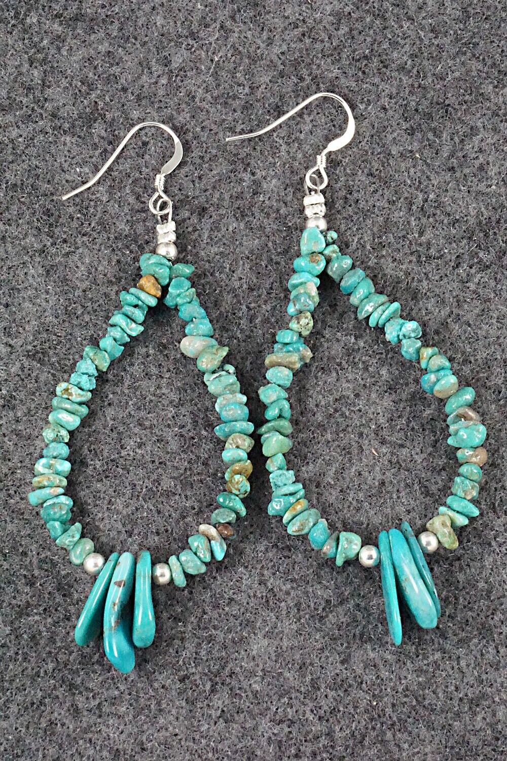 Turquoise & Sterling Silver Earrings - Tammy Nolcot