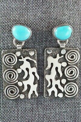 Turquoise and Sterling Silver Earrings - Alex Sanchez