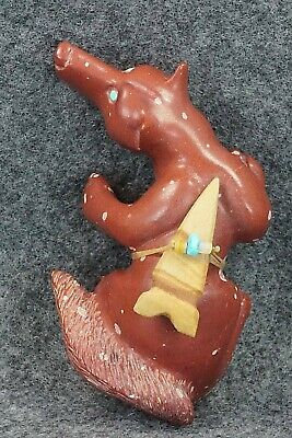 Wolf Zuni Fetish Carving - Albert Eustace