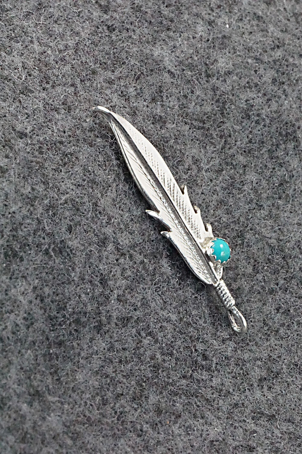 Turquoise & Sterling Silver Pendant - Louise Joe