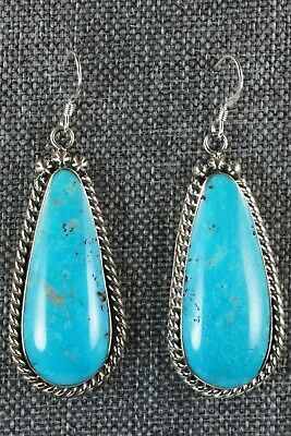 Turquoise and Sterling Silver Earrings - Brandon Belin