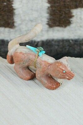 Mountain Lion Zuni Fetish Carving - Douglas Martza - High Lonesome Trading