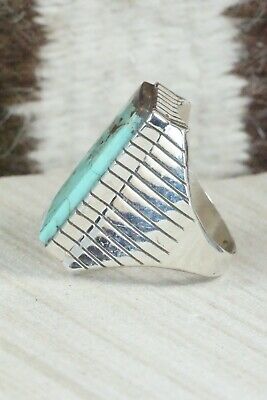 Turquoise and Sterling Silver Ring - Ray Jack - Size 11.25
