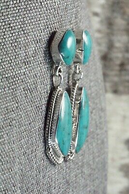 Turquoise and Sterling Silver Earrings - Sadie Jim