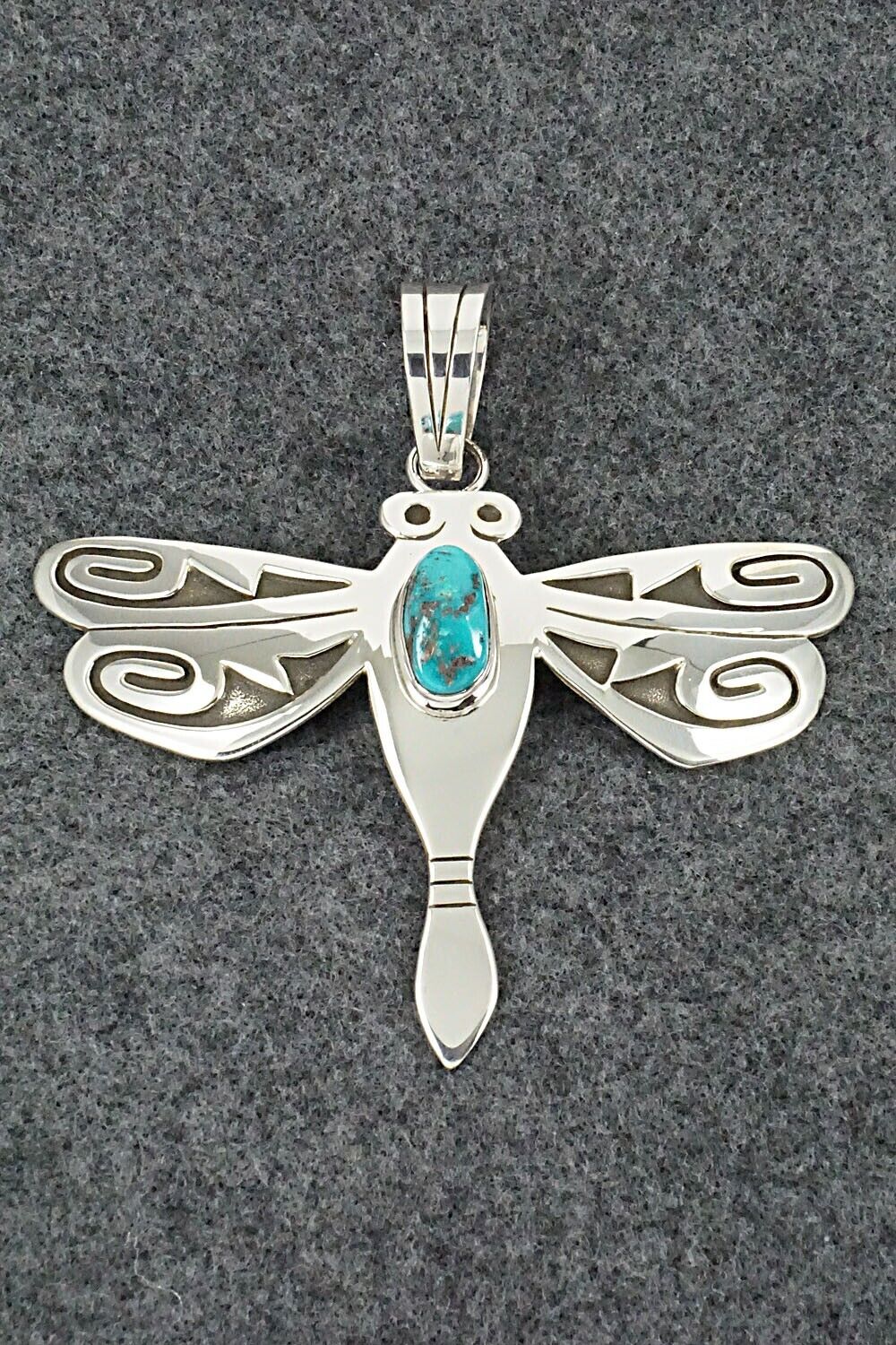 Turquoise & Sterling Silver Pendant - Sonny Gene