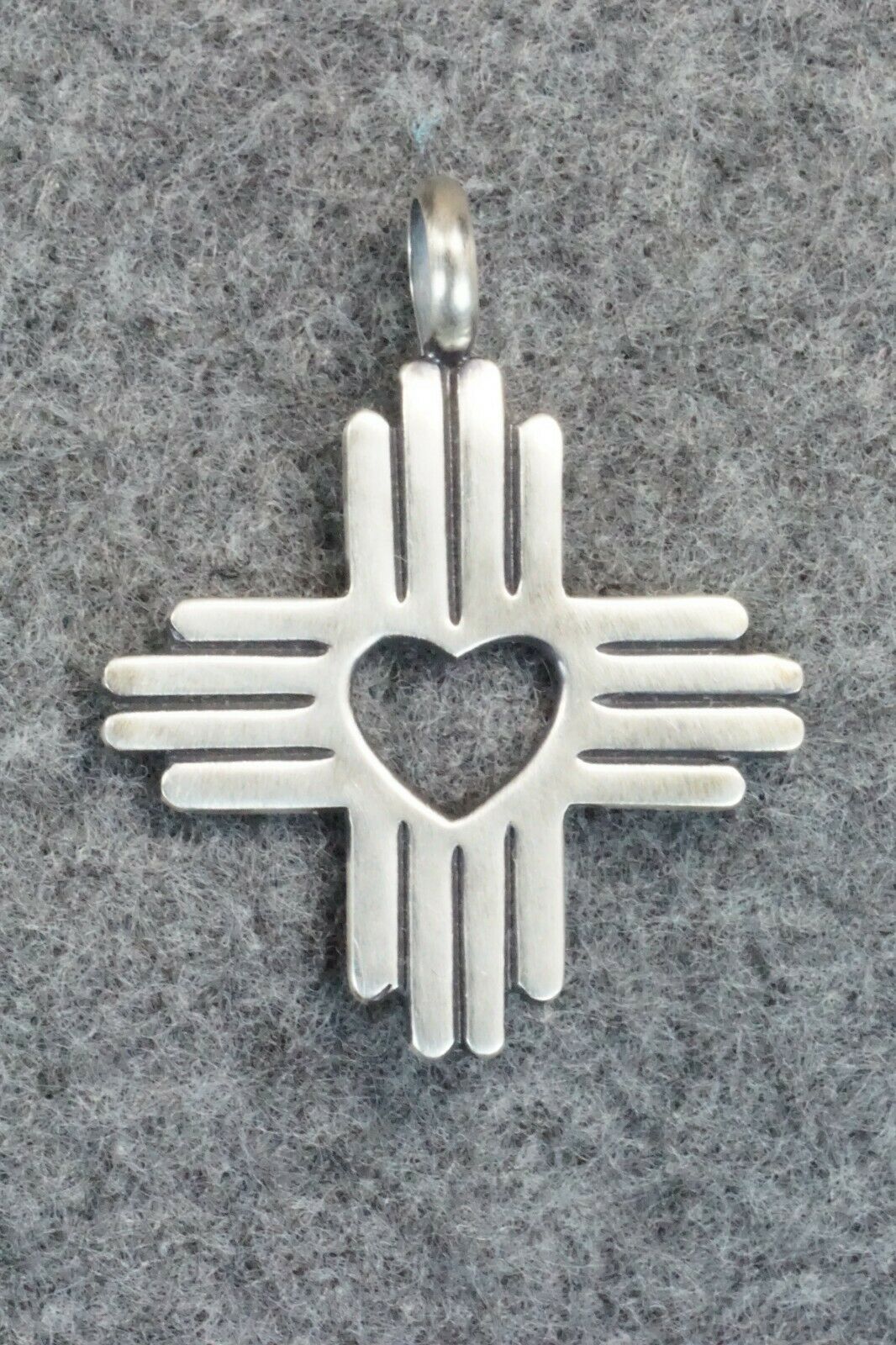 Sterling Silver Zia Pendant - Raymond Coriz