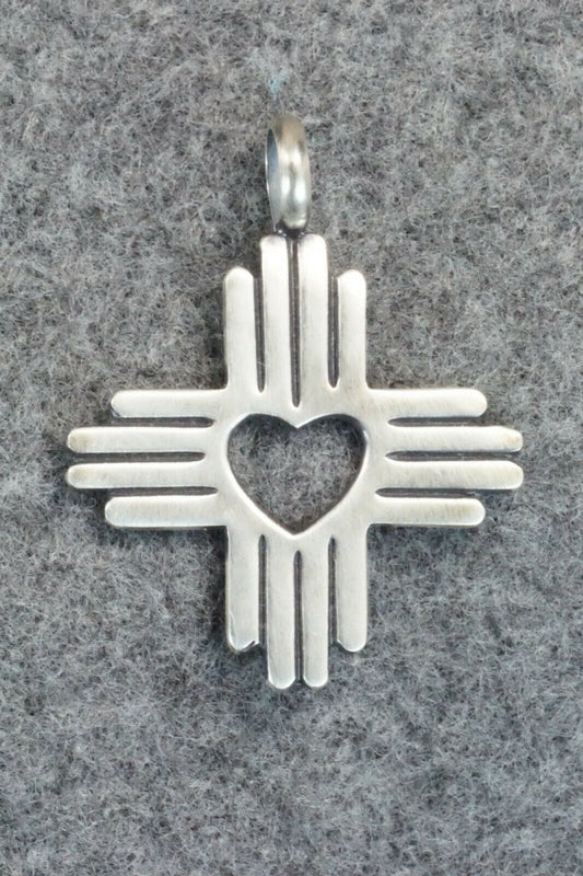 Sterling Silver Zia Pendant - Raymond Coriz