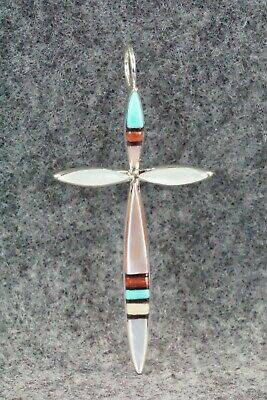 Multi Stone & Sterling Silver Pendant - Lynette Bowannie - High Lonesome Trading