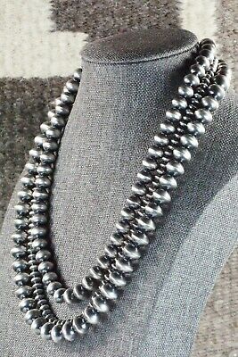 Sterling Silver Navajo Pearl Necklace - Preston Haley