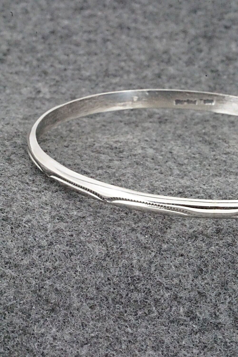 Sterling Silver Bangle Bracelet - Elaine Tahe