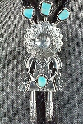 Turquoise & Sterling Silver Bolo Tie - Garret Hale