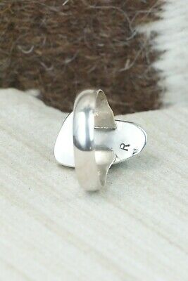 Turquoise & Sterling Silver Ring - Priscilla Reeder - Size 7.5