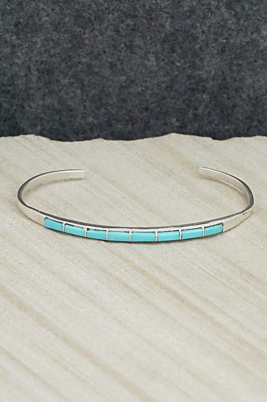 Turquoise & Sterling Silver Bracelet - Jeanette Chavez
