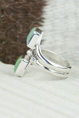 Turquoise & Sterling Silver Ring - Bobby Platero - Size 7.25