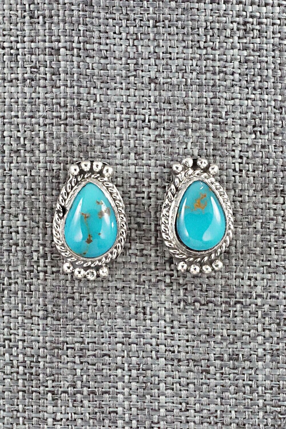Turquoise & Sterling Silver Earrings - Jan Mariano